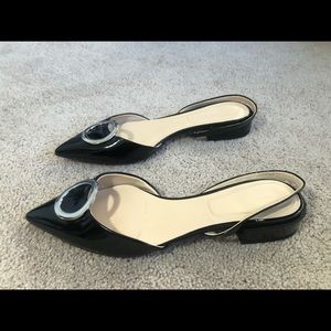 Zara patent leather flats